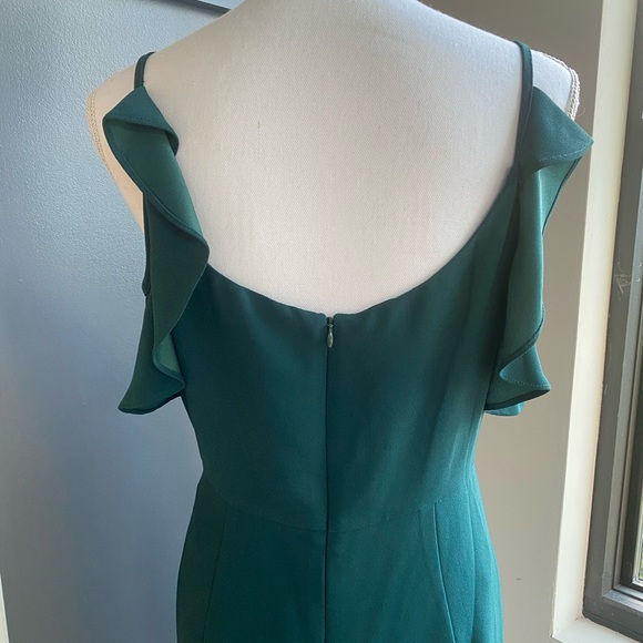 Nanette Lepore Ruffle Trim Dress in Evergreen - Picture 10 of 13